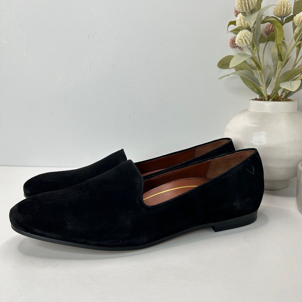 Vionic Willa Slip-on Suede Slip On Flat Black Women's 9.5 M NWOB Comfort Shoe - Picture 4 of 10